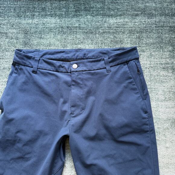 Lululemon Pants Mens 32x31 Blue Commission Classic Warpstreme Stretch LM5AEXS - Picture 2 of 5
